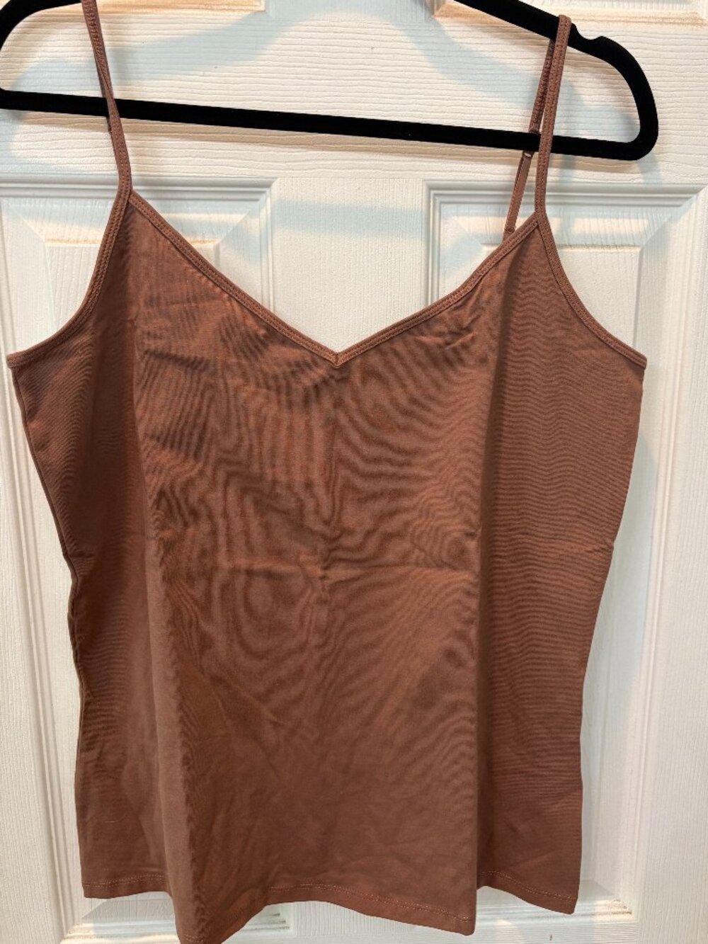🔥 Amazon Essentials Camisole Bundle (Set of 2) White & Mocha Brown • Size XL •